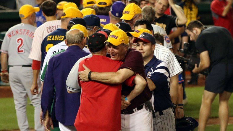 Congressional baseball game at Nationals Park in D.C. Raised over $1 million for charity.