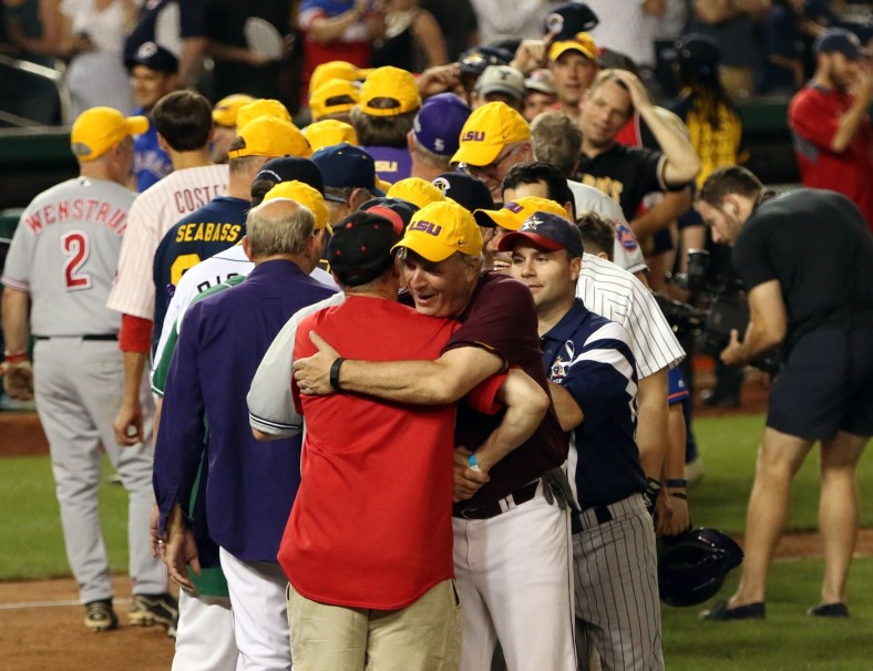 Congressional baseball game at Nationals Park in D.C. Raised over $1 million for charity.