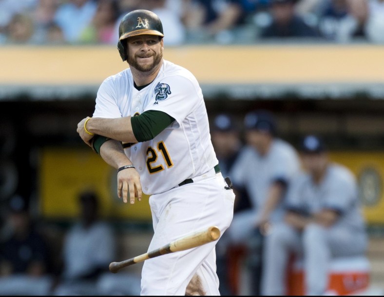 THe Oakland Athletics have designated Stephen Vogt for assignment.