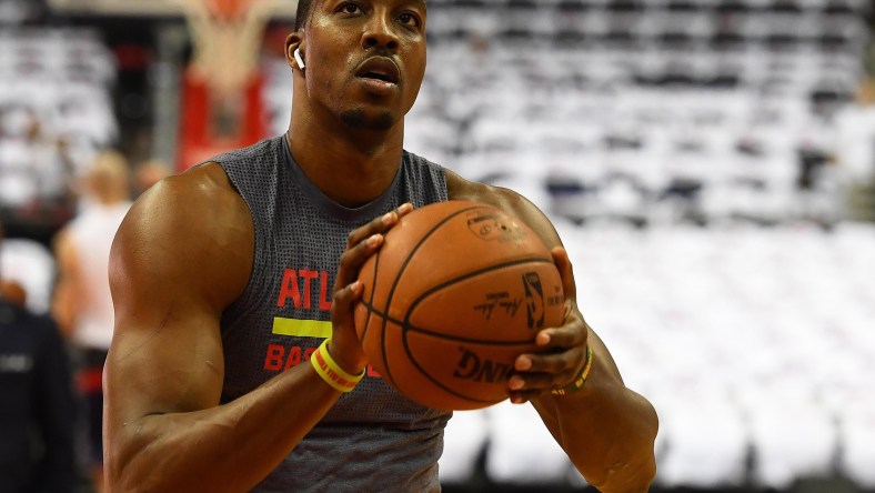 Dwight Howard practice Atlanta Hawks