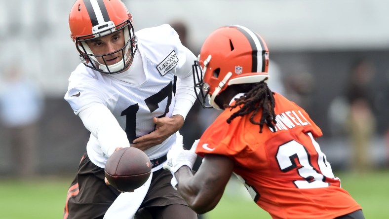 Brock Osweiler Isaiah Crowell Cleveland Browns NFL OTAs