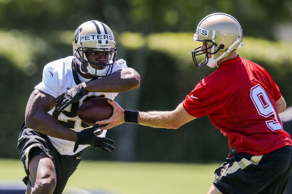 Adrian Peterson looks to rebuild his career with the Saints.
