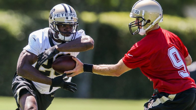 Adrian Peterson looks to rebuild his career with the Saints.