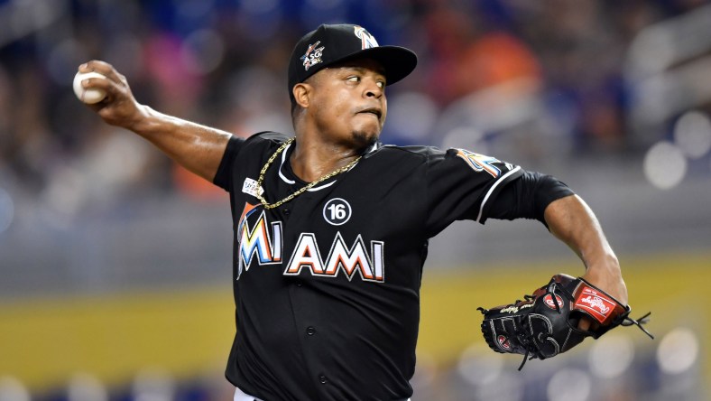 Miami Marlins starter Edinson Volquez tosses first no-hitter of MLB season.