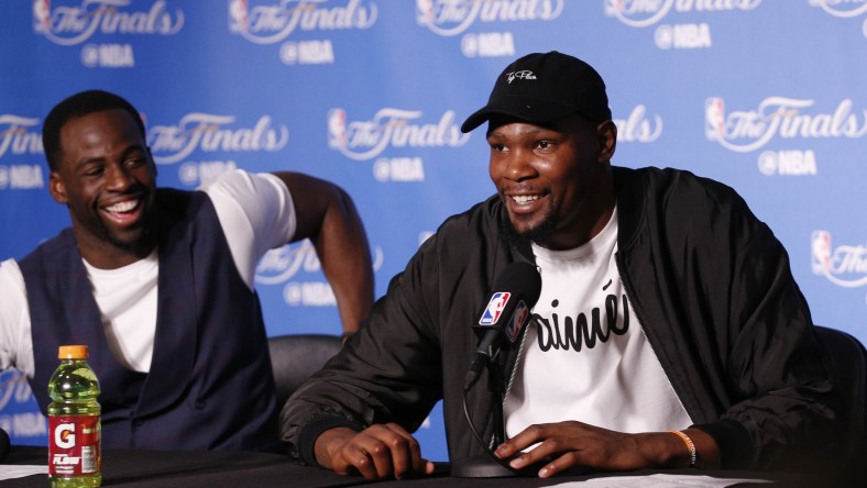 Kevin Durant Draymond Green press conference Game 2 NBA Finals