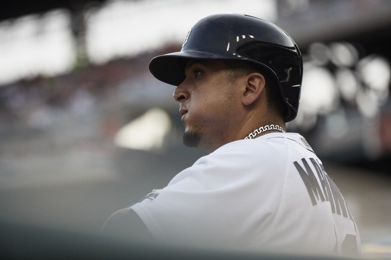 Detroit Tigers designated hitter Victor Martinez has been hospitalized with an irregular heartbeat.