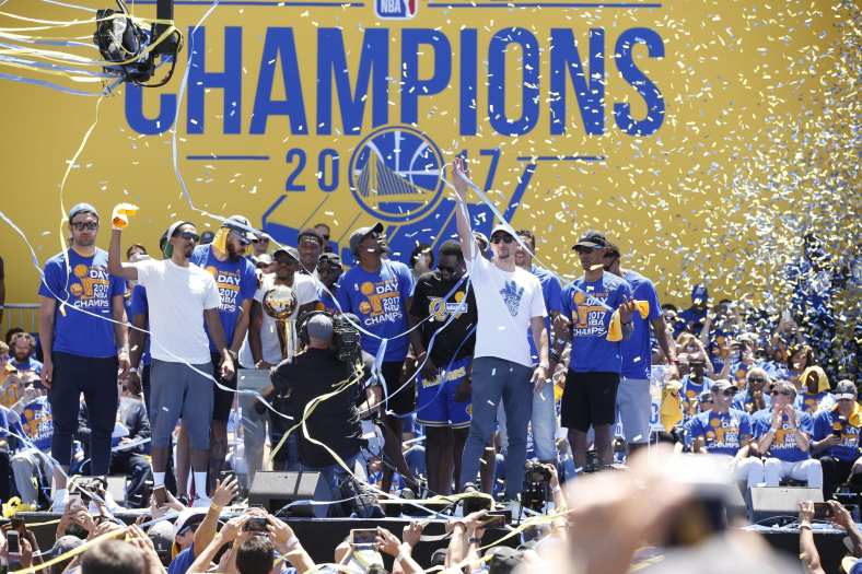 The Golden State Warriors foot the entire $4 million bill for their championship parade.