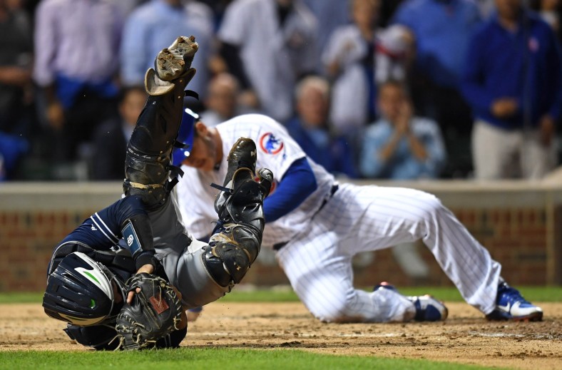 MLB is reviewing Anthony Rizzo home plate collision.
