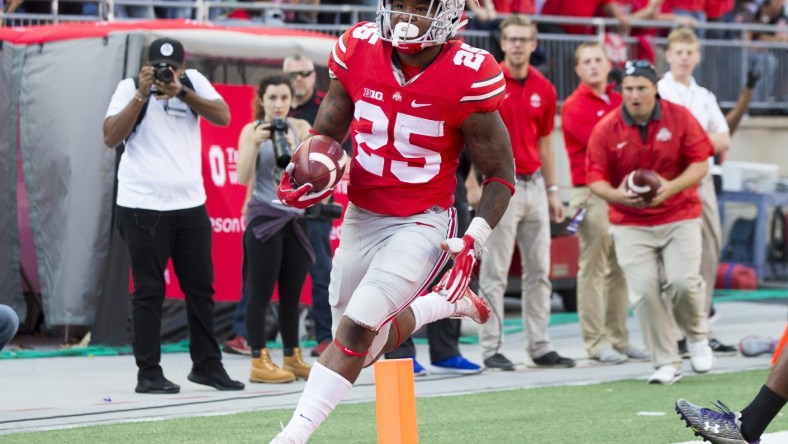 2017 Heisman Trophy candidate Mike Weber of Ohio State