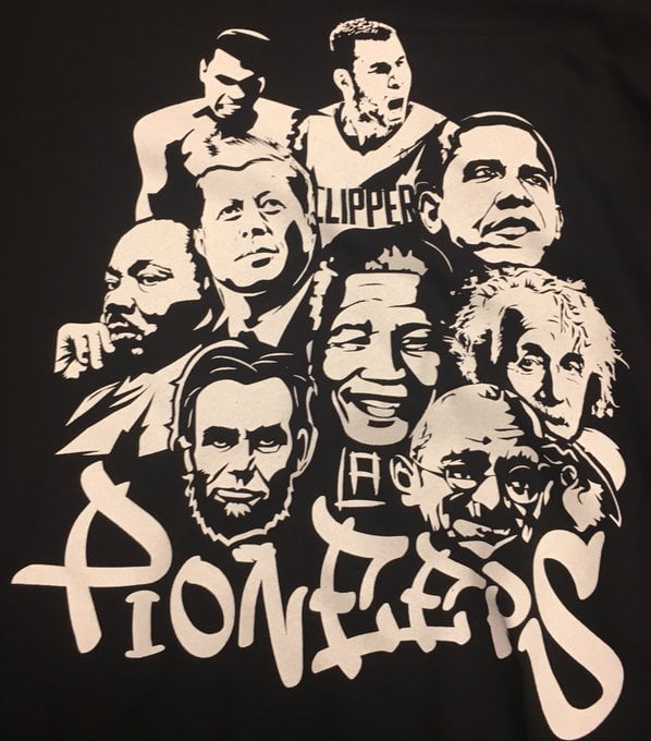 Clippers employees wore this t-shirt after meeting with Blake Griffin on Friday.