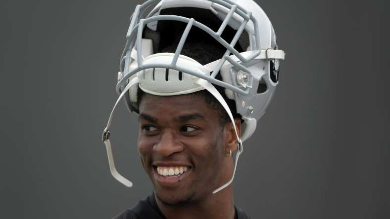 Obi Melifonwu Oakland Raiders practice