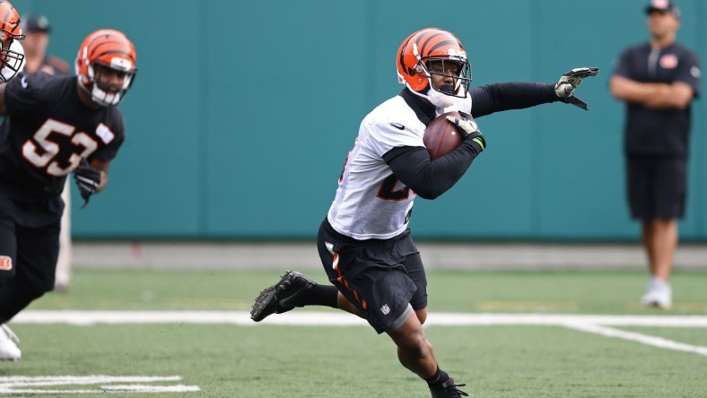 Joe Mixon Cincinnati Bengals practice