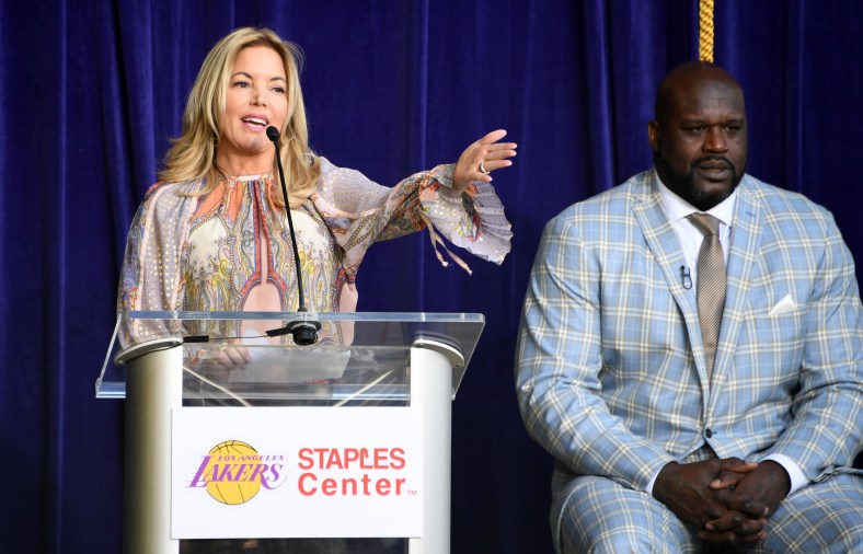 Jeanie Buss and Shaquille O'Neal Los Angeles Lakers