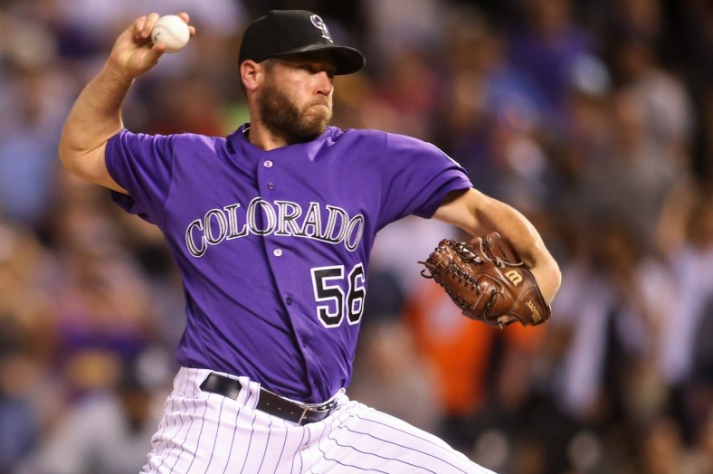 Rockies closer Greg Holland is out after injuring his finger in a kitchen accident