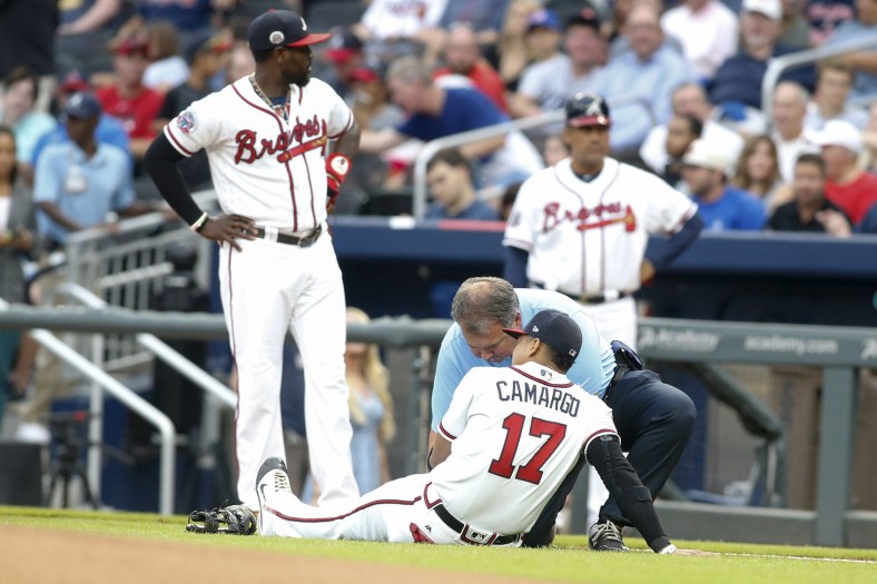 Braces SS Johan Camargo injured himself in the most random of possible ways
