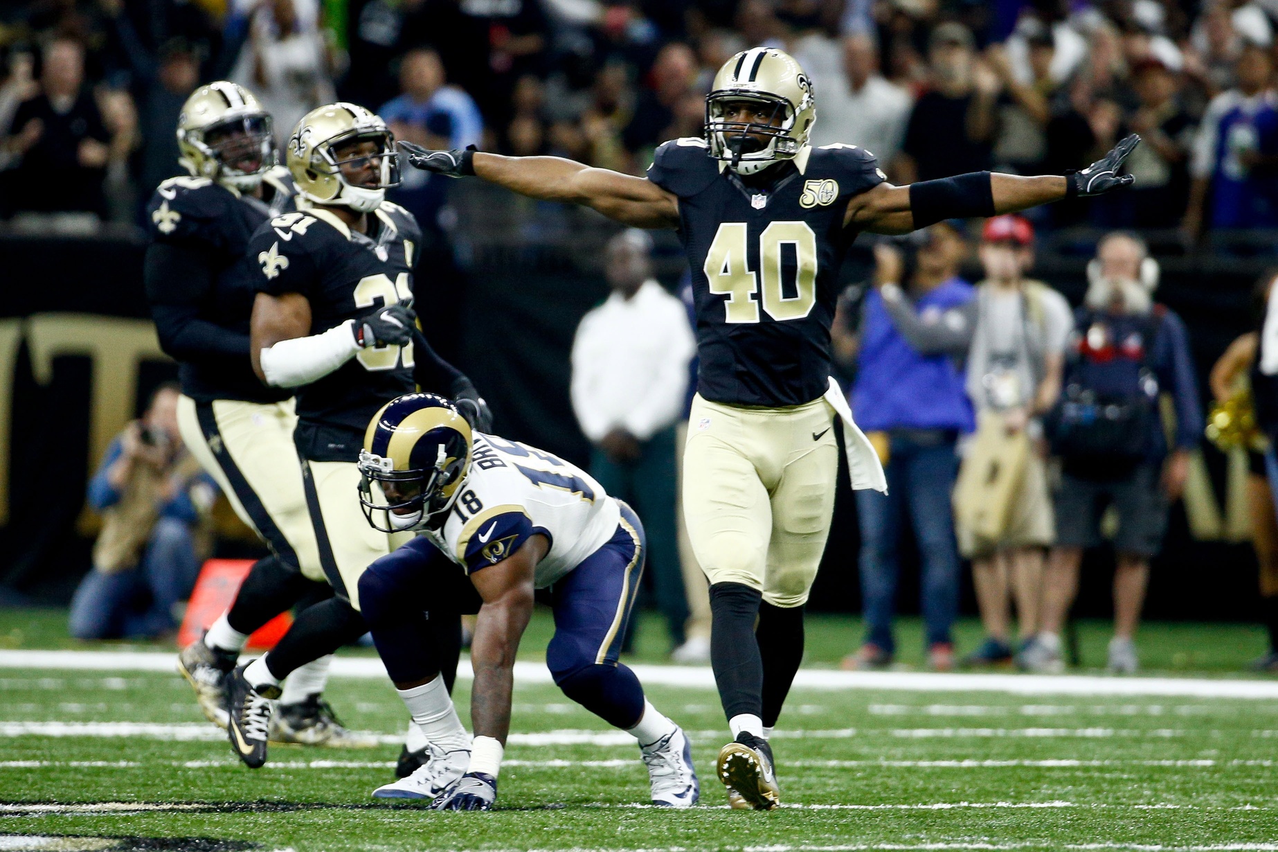 Saints CB Delvin Breaux to miss 4-6 weeks.