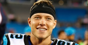 Carolina Panthers running back Christian McCaffrey during the NFL preseason