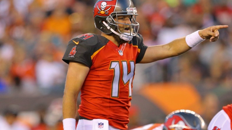 Tampa Bay Buccaneers quarterback Ryan Fitzpatrick