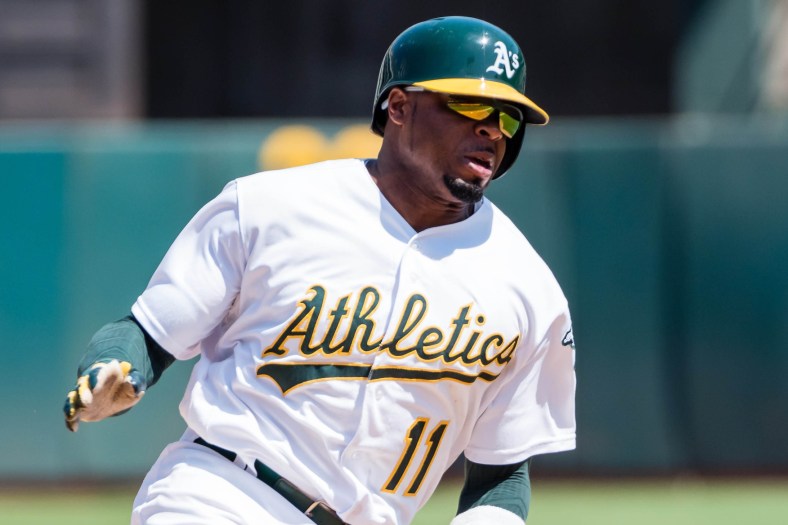 The A's have reportedly traded Rajai Davis to the Red Sox.