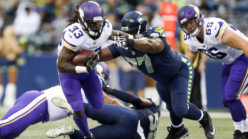 Minnesota Vikings running back Dalvin Cook against the Seattle Seahawks in NFL preseason Week 2