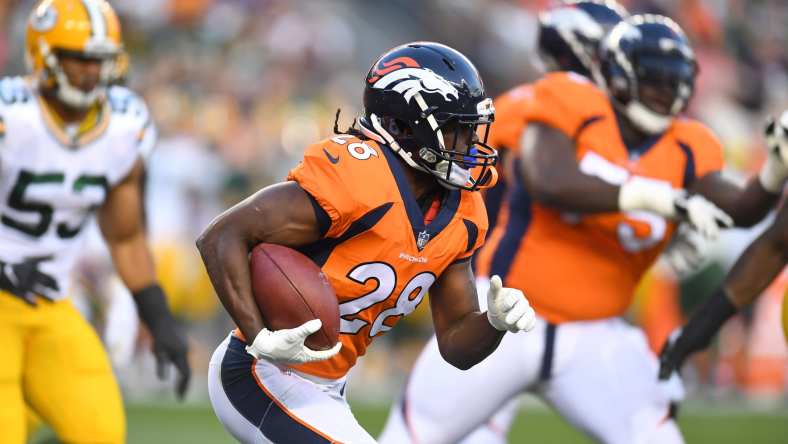 Denver Broncos running back Jamaal Charles during NFL preseason Week 3