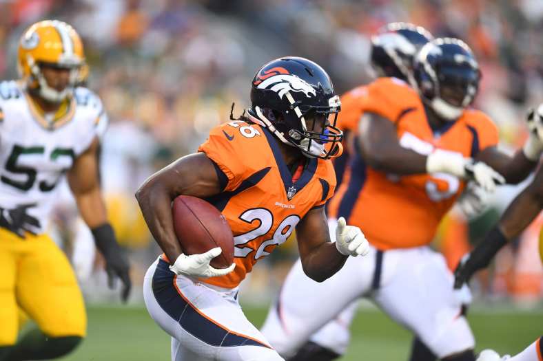 Denver Broncos running back Jamaal Charles during NFL preseason Week 3
