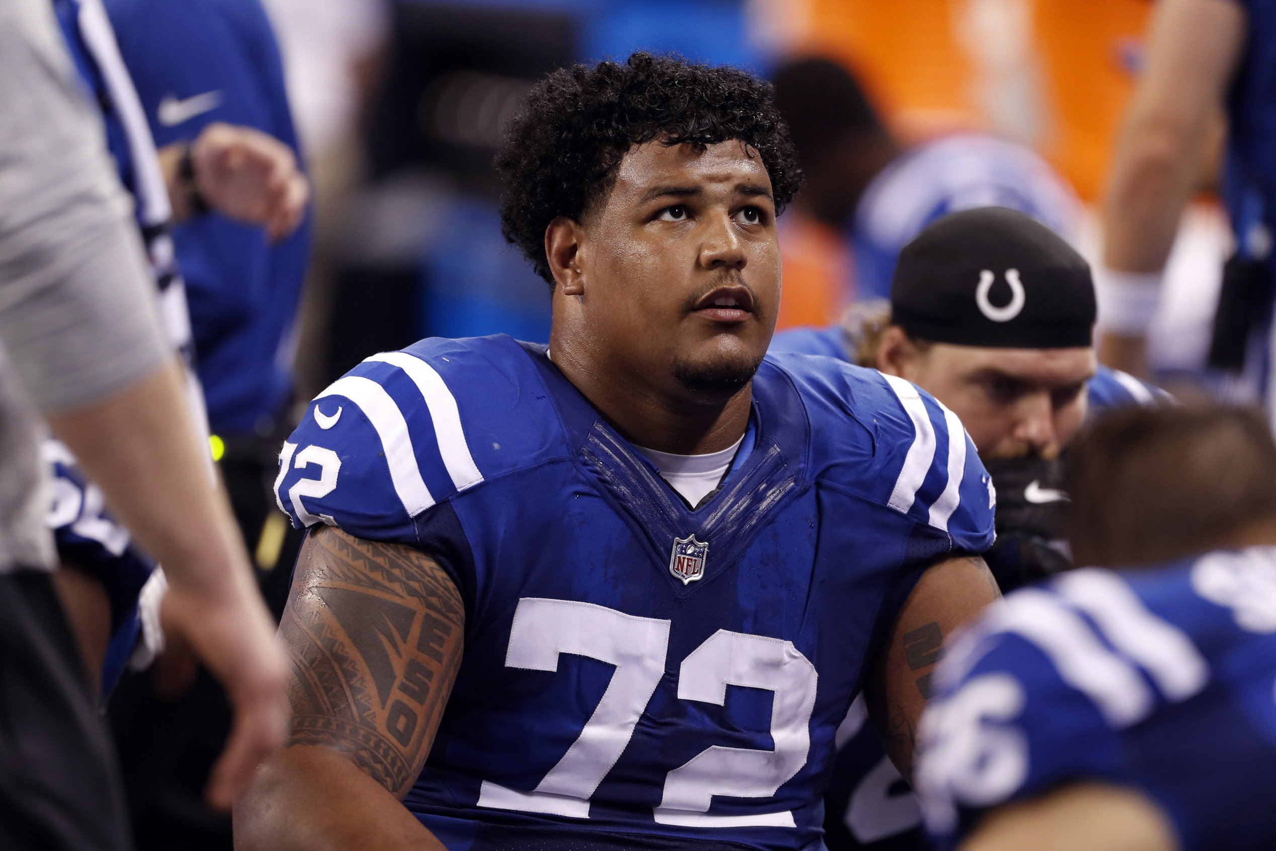 Colts offensive lineman Zach Banner