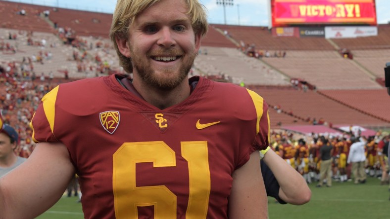 USC long-snapper Jake Olson