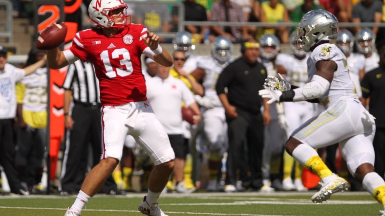 Nebraska quarterback Tanner Lee