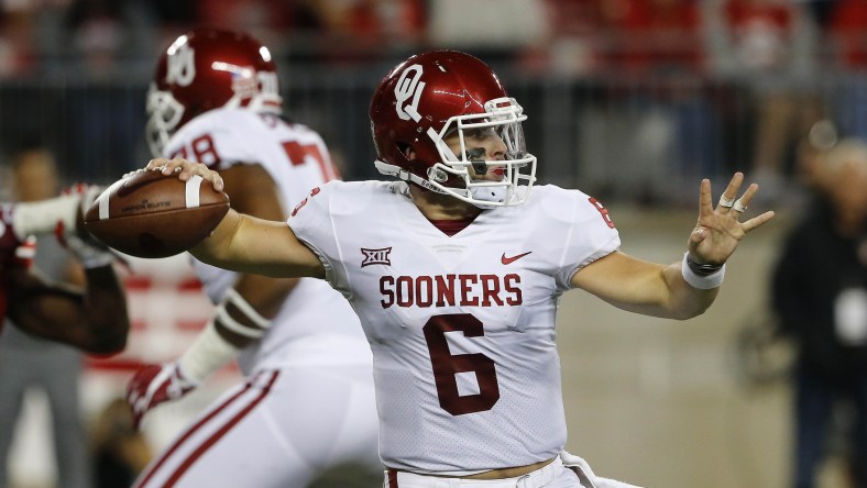 Oklahoma Sooners quarterback Baker Mayfield in college football Week 2