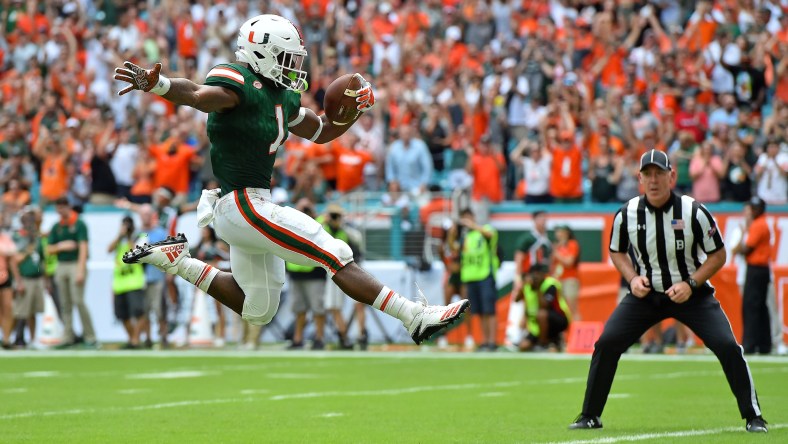 Miami running back Mark Walton