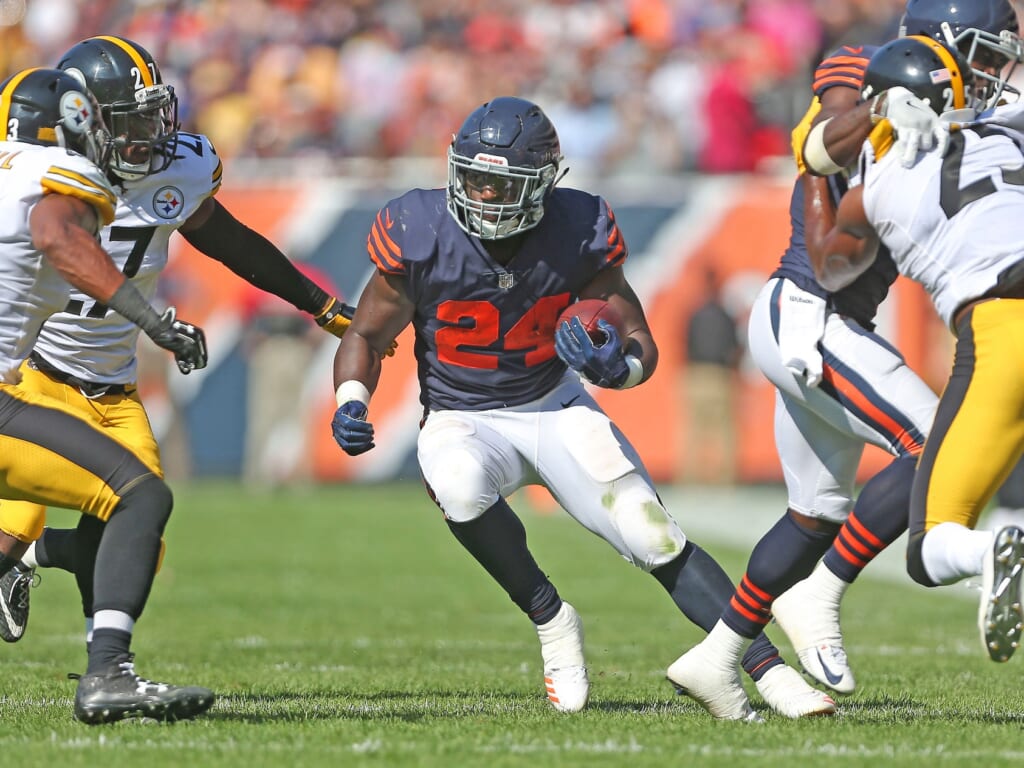 Chicago Bears running back Jordan Howard against Pittsburgh Steelers in NFL Week 3