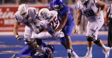 Boise State defensive lineman David Moa