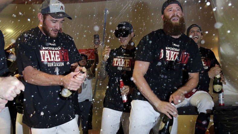 Arizona Diamondbacks pitcher Archie Bradley after the NL Wild Card Game