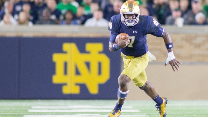 Notre Dame quarterback Brandon Wimbush is leading one of the top teams in college football