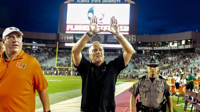 Miami Hurricanes head coach Mark Richt college football Week 11