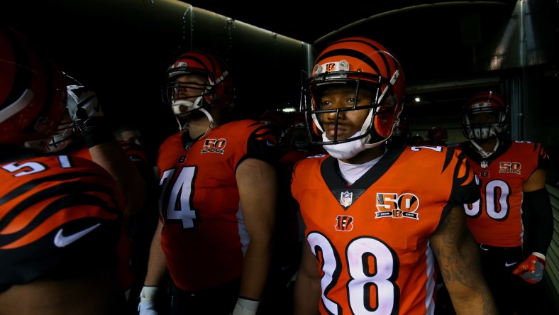 Cincinnati Bengals running back Joe Mixon in NFL Week 7