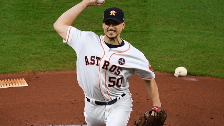 Houston Astros starting pitcher Charlie Morton