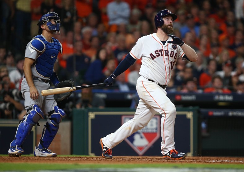 Houston Astros catcher Brian McCann homers and we know the balls are juiced