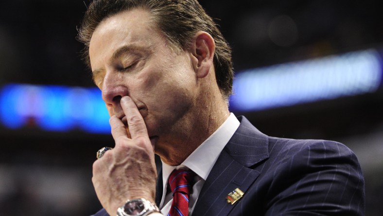 Louisville basketball coach Rick Pitino