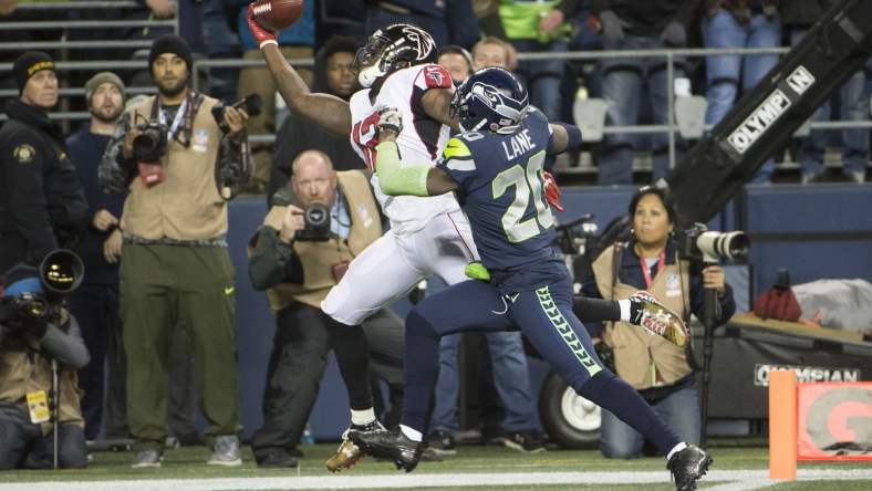 Atlanta Falcons receiver Mohamed Sanu on Monday Night Football