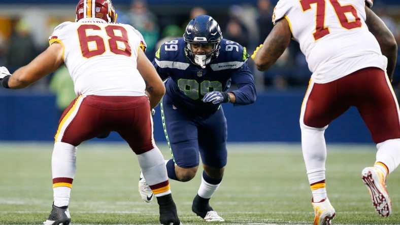 Seahawks defensive lineman Quinton Jefferson