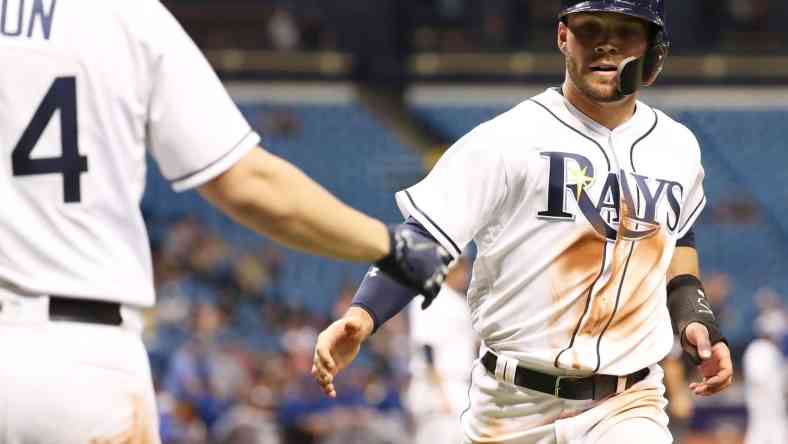 Rays outfielder Johnny Field