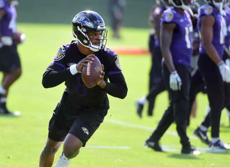 Ravens quarterback Lamar Jackson