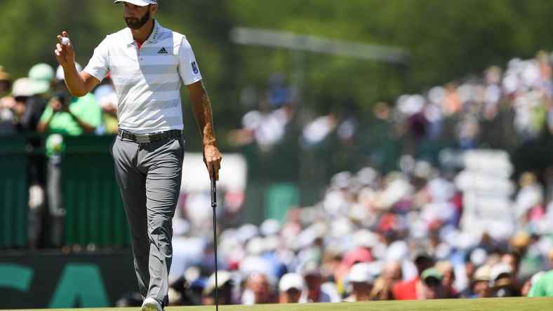 Dustin Johnson in Round 1 of the U.S. Open