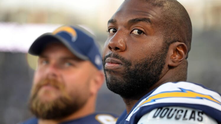 Chargers offensive tackle Russell Okung
