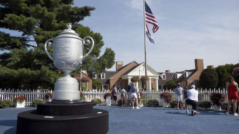 The 2018 PGA Championship trophy