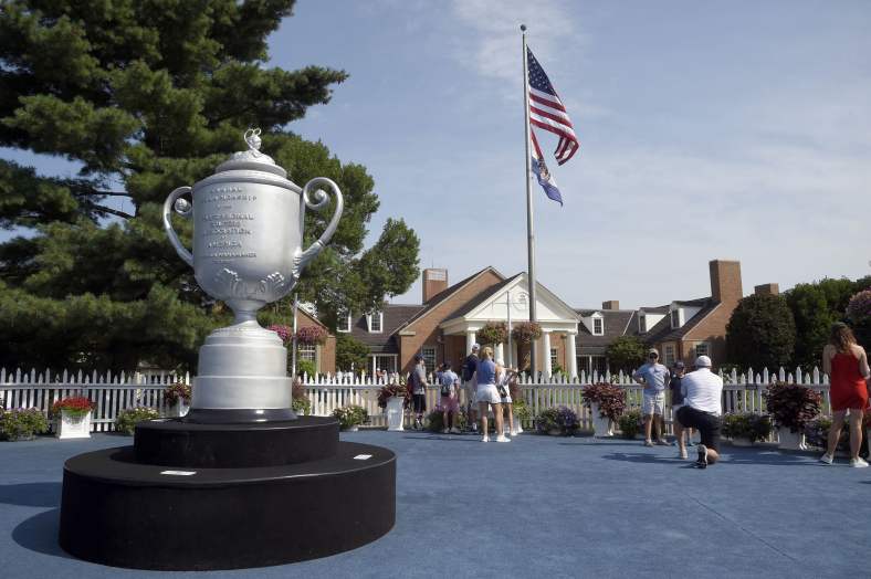 The 2018 PGA Championship trophy