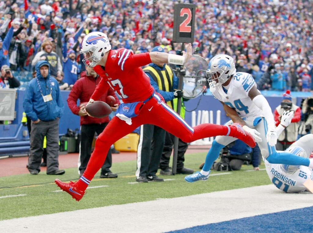 WATCH: Josh Allen Burns Lions On Impressive Rushing Score