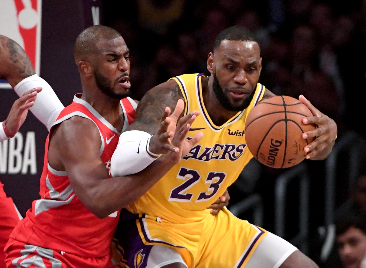 WATCH: Chris Paul with blatantly dirty play on LeBron James